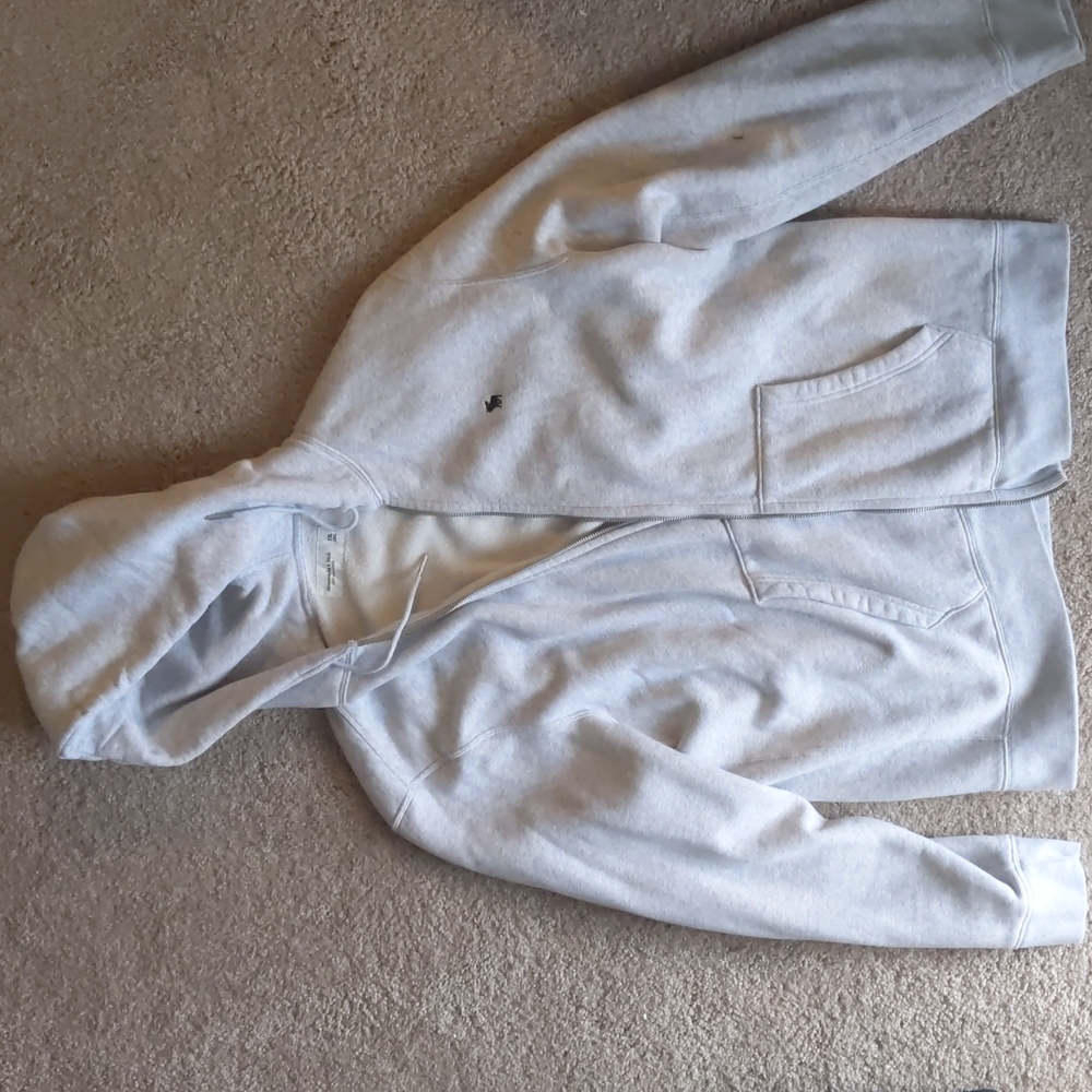 Abercrombie Hoodie Light Grey XXL